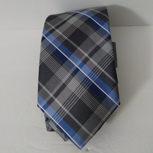 MICHAEL KORS Men's Classic Plaid Tie - Picture 8 of 13